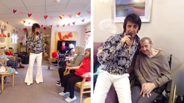 Roker care home Residents enjoy Valentine’s Day show from the King of Rock n Roll